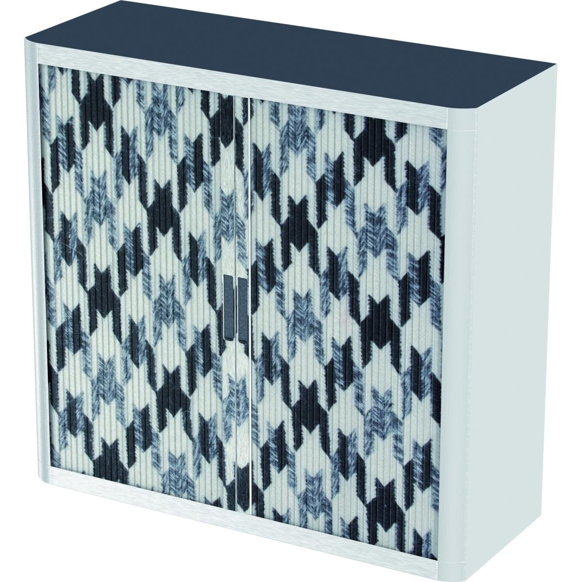 Easy, Aktenschrank, Rollladenschrank easyoffice BxTxH 86x37,5x104cm Retro Textil (110 x 41.5 x 104 cm)