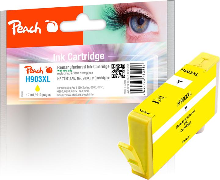 Immagine prodotto Peach Inchiostro HP T6M11AE, No 903XL (Y)