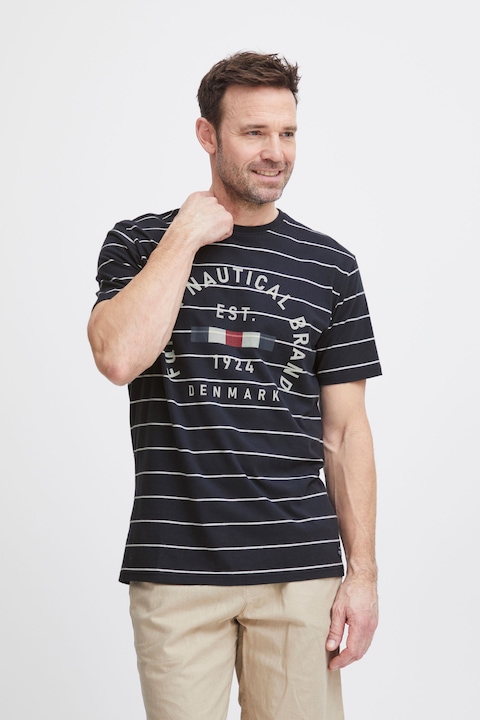 Actual product image FQ1924 FQTom SS stripe tee w logo print 21900644 (3XL)
