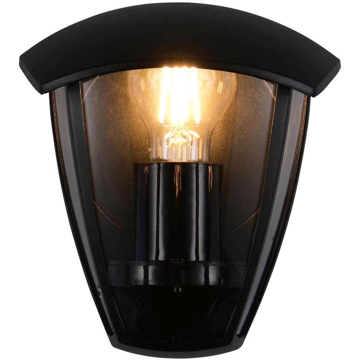 Trio, Illuminazione esterna, VENTA - Wandlamp - Zwart mat - excl. 1x E27 4 W - Wandmontage - Buitenverlichting - IP44 (E27, IP44)