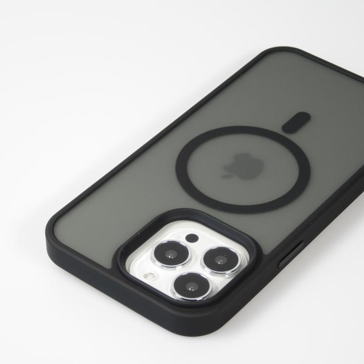 Image du produit PhoneLook Coque Jelly cover glass semi-transparente MagSafe Black (Apple iPhone 13 Pro Max)