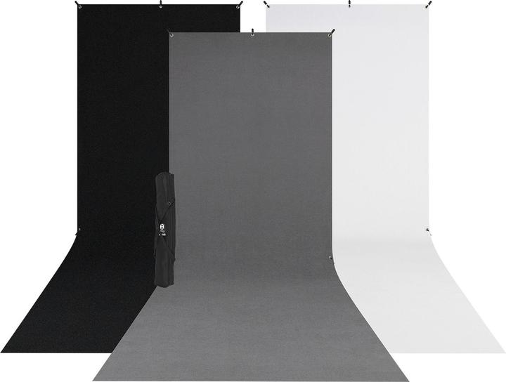 Westcott X Drop 3 Pack Sweep Backdrop Kit (213.40 cm, 370 cm)