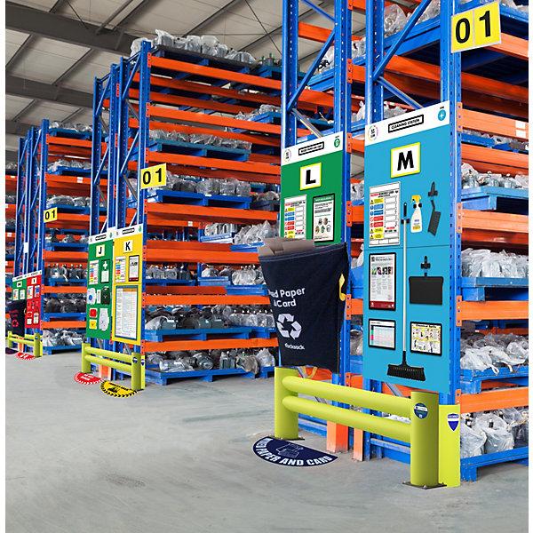 Actual product image kaiserkraft Shelf info board Individual labelling