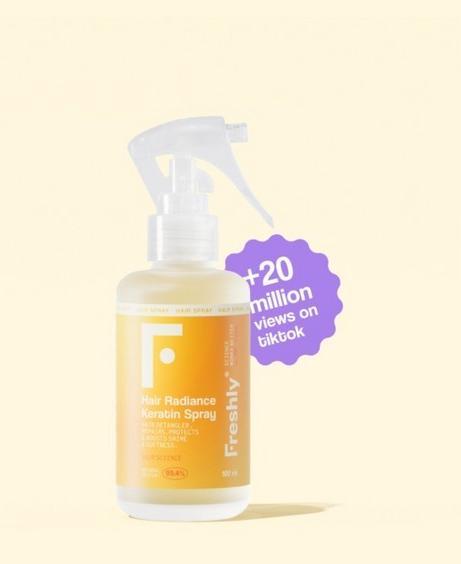 Actual product image Freshly Cosmetics Hair Radiance Keratin Spray (100 ml)