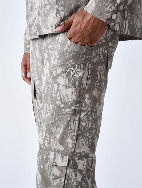 Actual product image Project X Paris Multi-pocket cargo trousers with branch pattern (M)