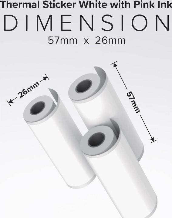 Produktbild myFirst Thermal Sticker White with Pink Ink
