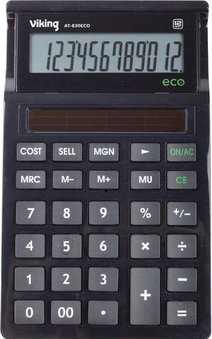 Office Depot Desktop calculator Ativa AT-830ECO 12 digits black (Solar cells)