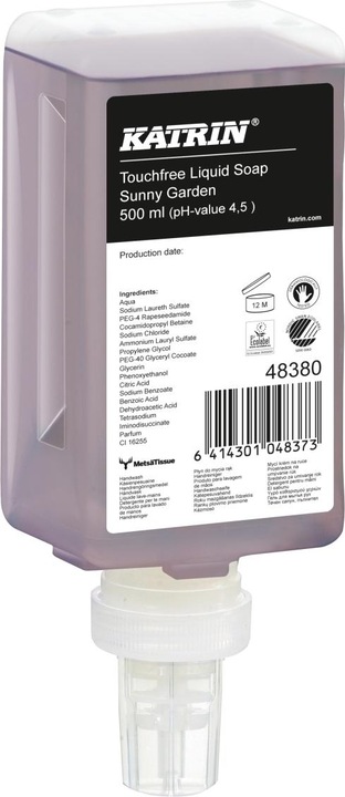 Actual product image Katrin Soap cartridge Touchfree (Liquid soap, 500 ml)