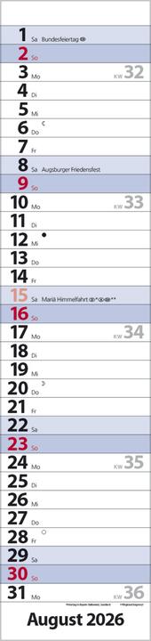 Produktbild StreifenplanerCompactBlau2026