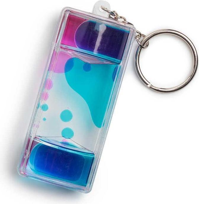 Actual product image One for Fun Schlüsselanhänger - Sanduhr mit farbiger Flüssigkeit MIX