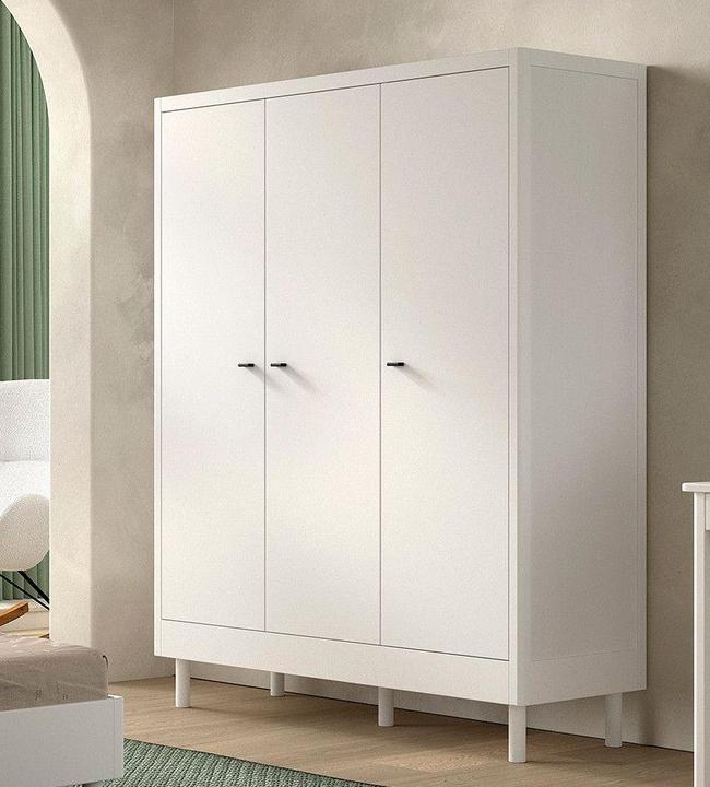 Produktbild Vipack Babyzimmer Forrest Buche 4-teilig Set D (Kinderkleiderschrank, Babybett, Wickelkommode)
