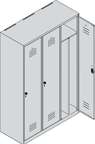 Actual product image C+P Classic PLUS locker (120 cm, 185 cm)