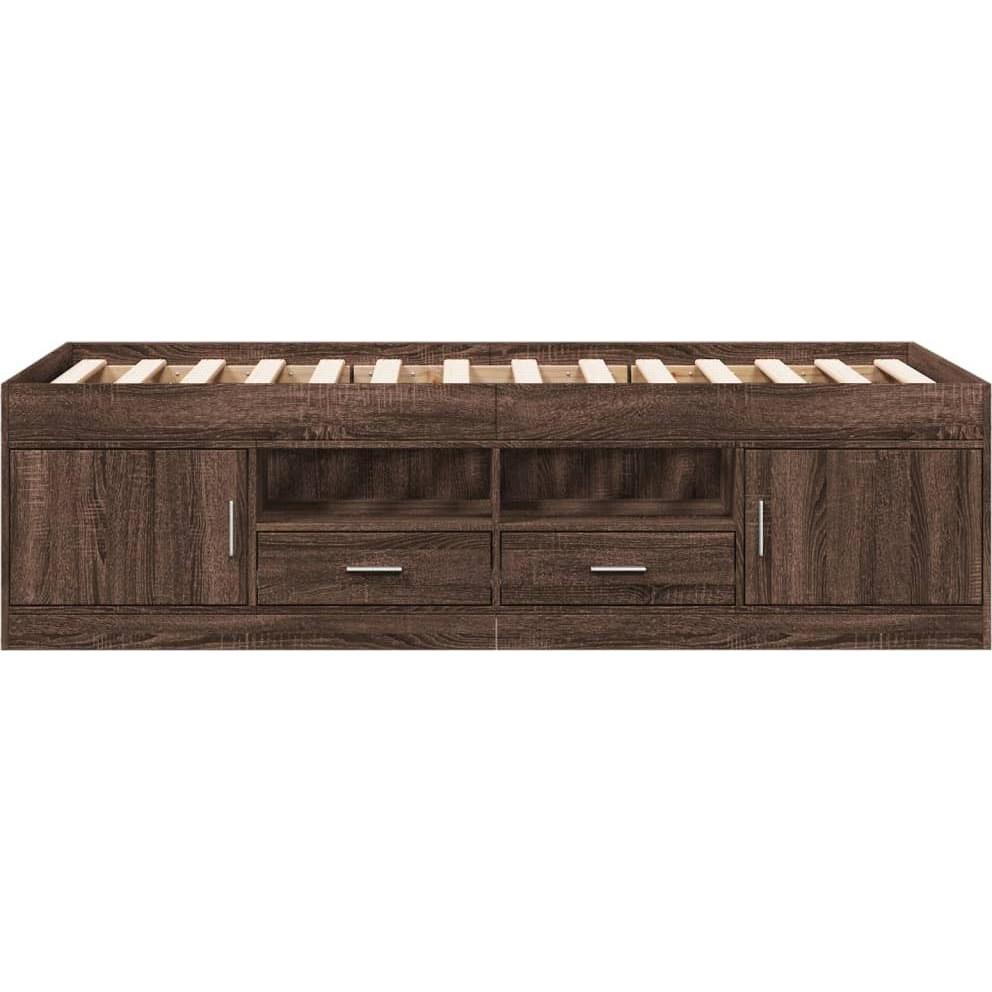 Thumbnail - VidaXL, Bett, Tagesbett Schubladen Eiche-Optik (100 x 200 cm)