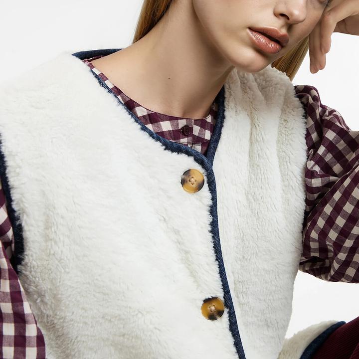 Produktbild La Redoute Collections Wendeweste aus gestepptem Denim (S)