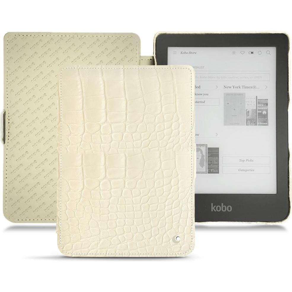 Noreve Lederschutzhülle horizontal (Clara HD), eReader Zubehör, Weiss