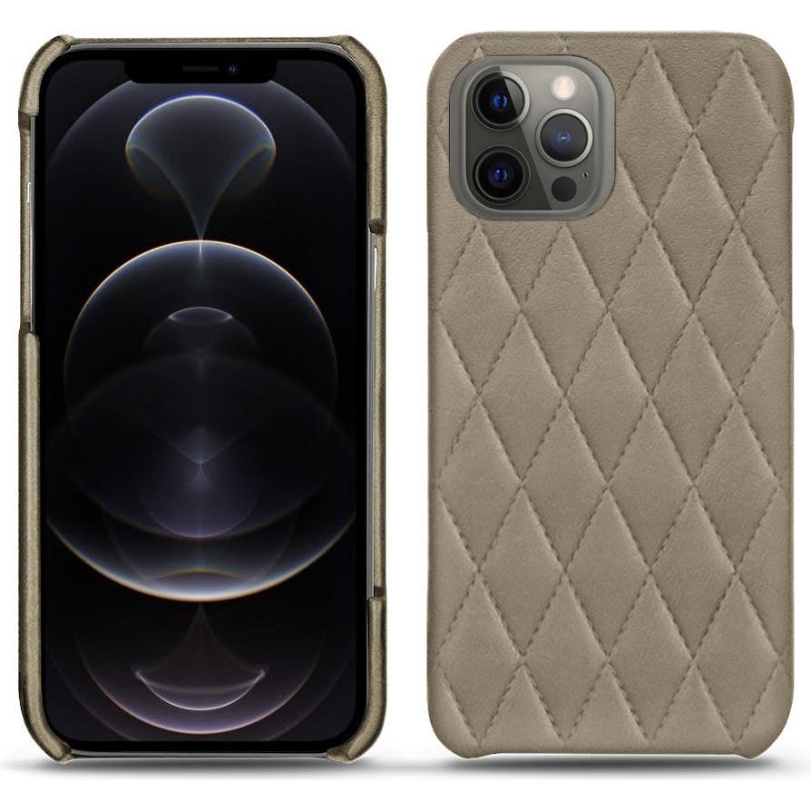 Noreve Lederschutzhülle (Apple iPhone 12 Pro Max), Smartphone Hülle, Beige
