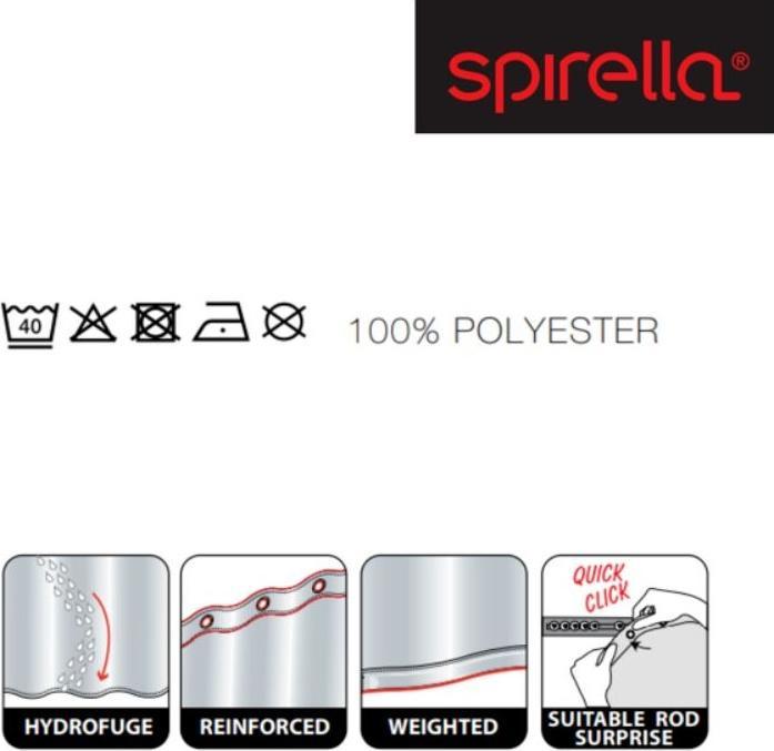 Actual product image spirella Bamboo (180 x 200 cm)