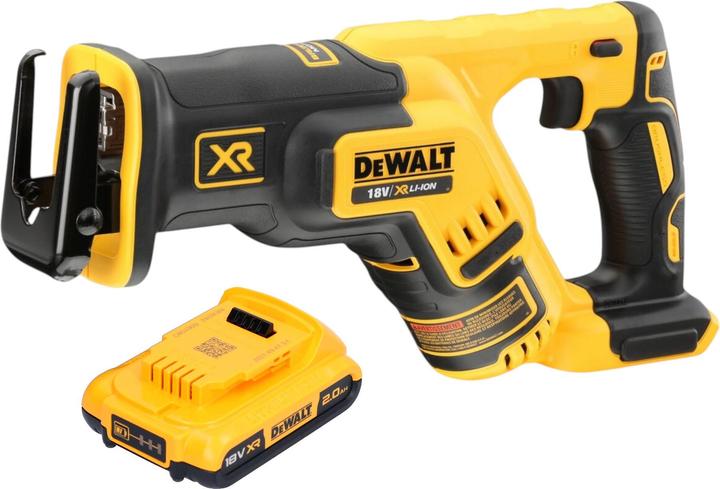 1x DeWalt DCS 367 cordless reciprocating saw, 1x DeWalt DCB 183 18 V 2.0 Ah battery, without charger