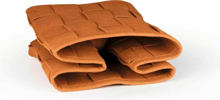 Actual product image N8werk Felt storage basket 40 cm rust brown (1 x, 40 x 30 x 30 cm)