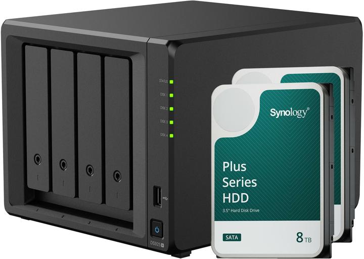 Actual product image Synology DS925+ (2 x 8 TB, Synology HAT 33xx)
