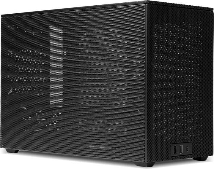 Productafbeelding Ssupd Meshroom D Mini-ITX behuizing - zwart (Mini-ITX, Mini-DTX)
