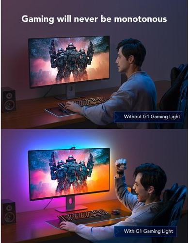 Productafbeelding Govee Pro Gaming Light DreamView G1, RGBIC, WiFi (RGBIC, 150 cm, Interieur)