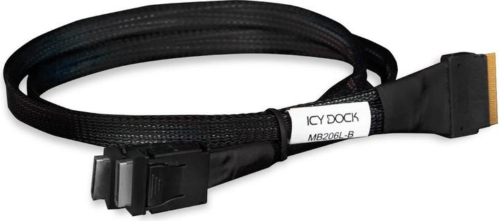 Actual product image Icydock ICY DOCK cable SlimSAS 8i SSF-8654 to 2xOCLink 4i, SFF-8611 cable-0.5M (50 cm)