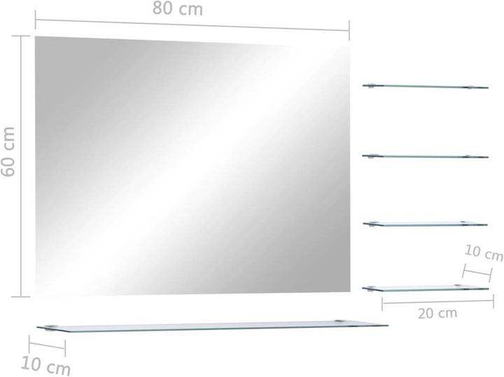 Immagine prodotto vidaXL Wandspiegel (80 x 60 cm)