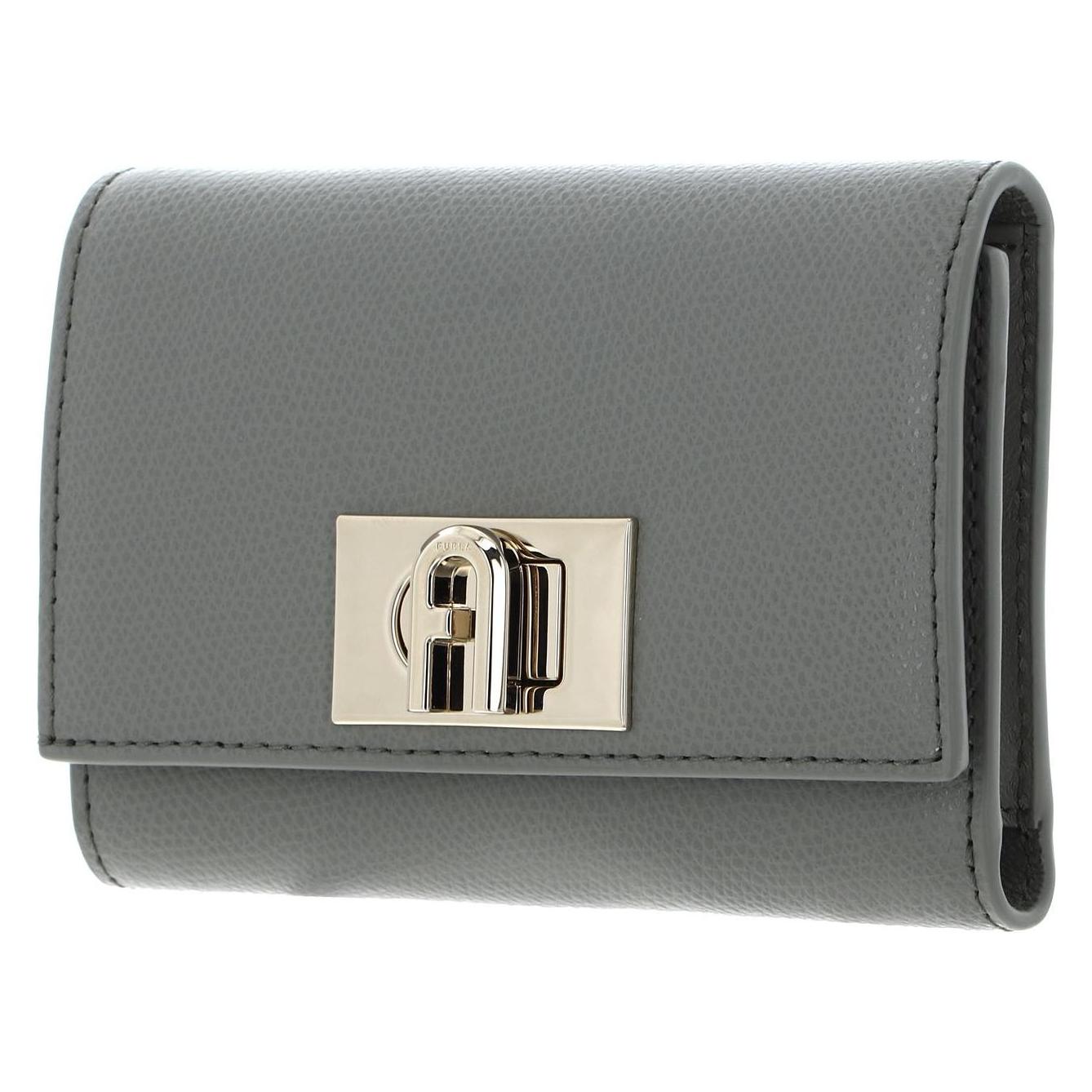 Furla, Damen, Portemonnaie, 1927 Compact Wallet, Grau