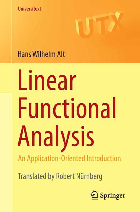 Produktbild Linear Functional Analysis (Englisch, Hans Wilhelm Alt, 2016)