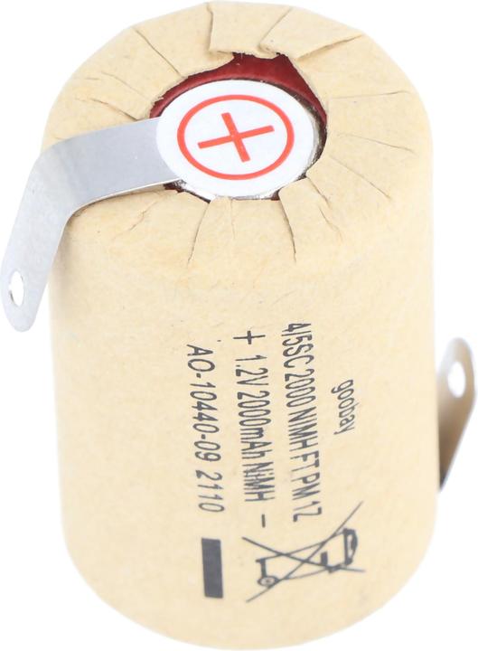 Produktbild Goobay 4/5 Sub-C, 2000 mAh, Lötfahne (Z) (1 Stk., Sub-C, 2000 mAh)