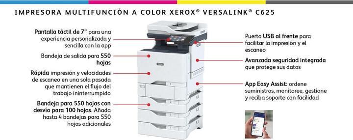 Actual product image Xerox VersaLink C625DN 4-in-1 MFP 50 ppm (Laser)