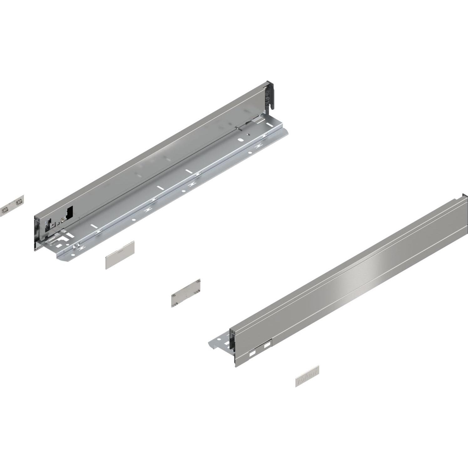 Blum, Schubladenauszüge, Legrabox pure H N 1 Paar 40kg 450mm Tip On Vollauszug inox Set