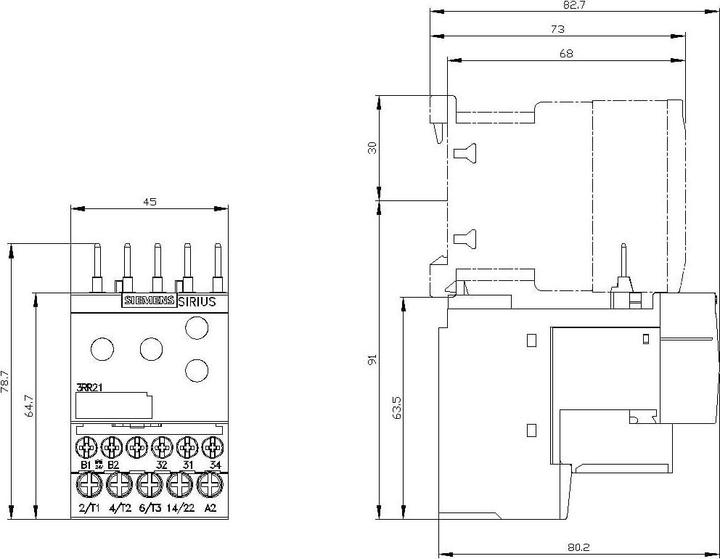 Produktbild Siemens Überwachungsrelais an. S00 24V Schraube