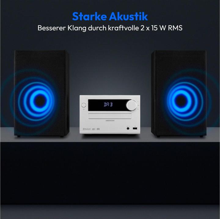 Produktbild Medion Life E64482 (CD Player, Bluetooth, 2x 15 W)