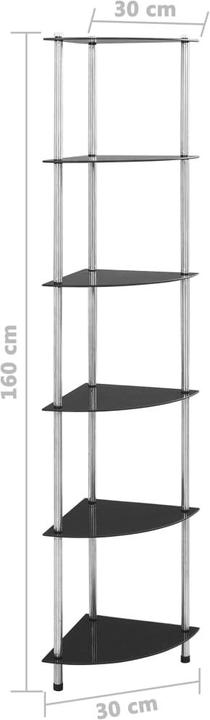 Immagine prodotto vidaXL Hellenbach (mit 6 Regalen) (30 x 30 x 160 cm)