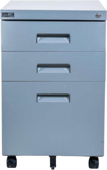 Immagine prodotto Jet-Line Piedistallo mobile grigio PAUL Armadio mobile Piedistallo per ufficio a scomparsa