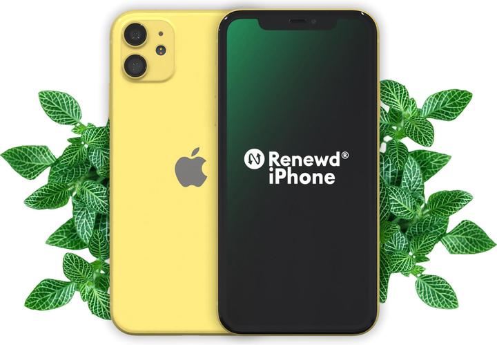 Immagine prodotto Renewd iPhone 11 (64 GB, Giallo, 6.10", 12 Mpx, Doppia SIM, A / Come nuovo)