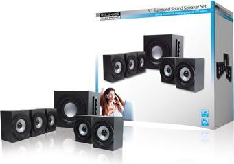 Actual product image König 5.1 speaker set