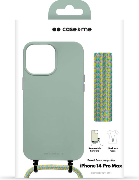 Immagine prodotto Case & Me case&me Custodia Bond cover per iPhone 14 ProMax sage (Apple iPhone 14 Pro Max)