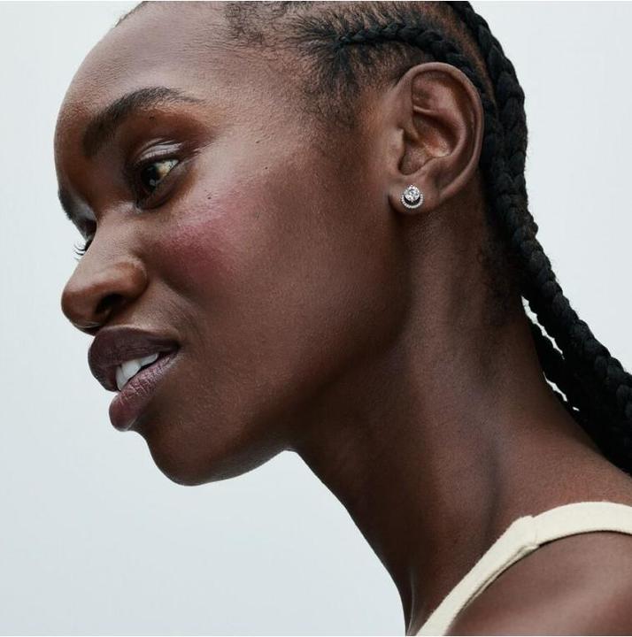 Image du produit Pandora Boucles d'oreilles Sparkling Round Halo (Argent massif)