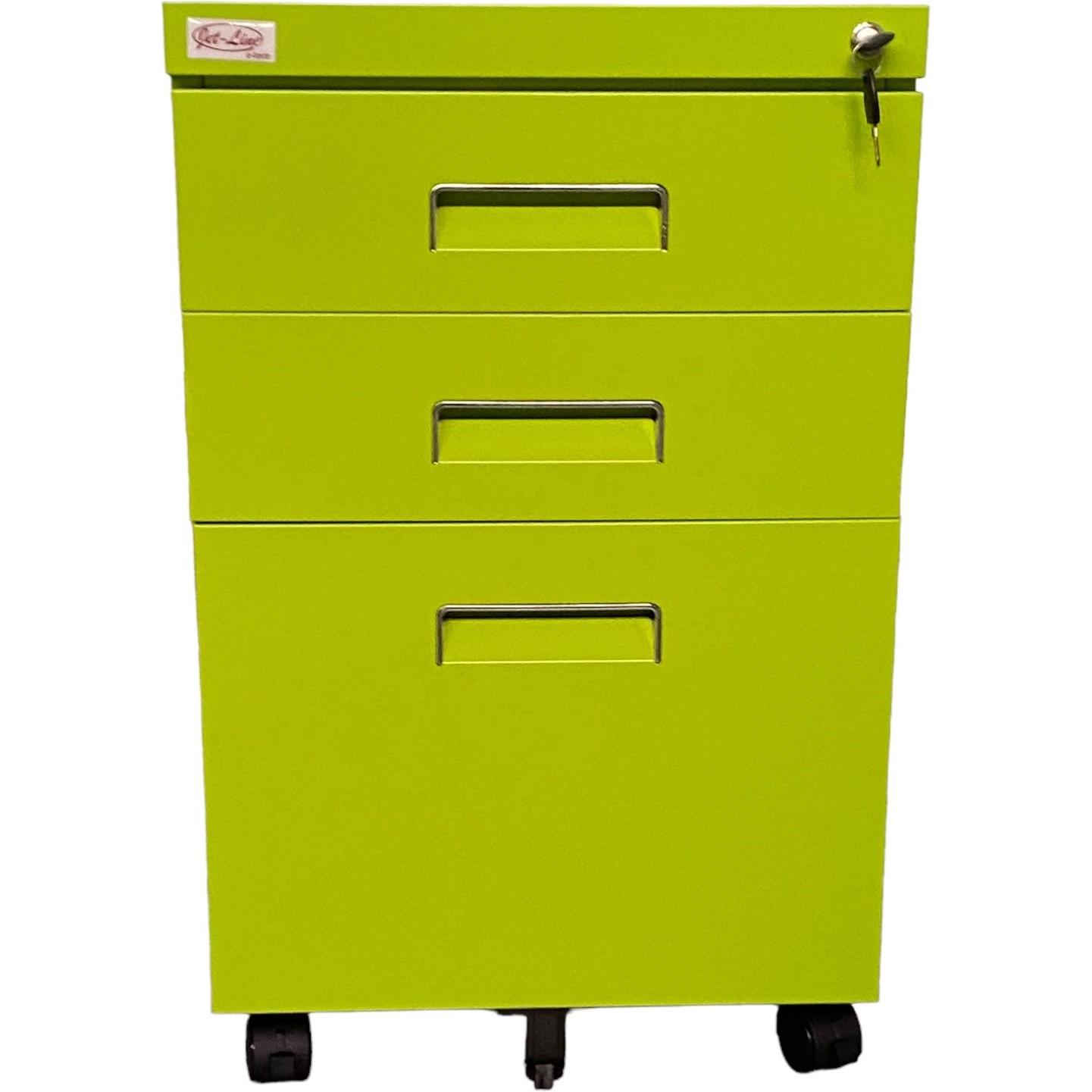 Thumbnail - Jet-Line, Rollcontainer, Rollcontainer PAUL grün Rollschrank Bürocontainer knock-down