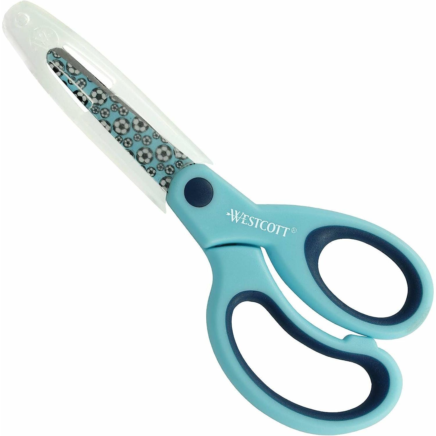 Westcott, Schere, Kinderschere Sporty Softgrip dunkelblau 13,0 cm (13 cm)