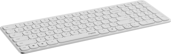 Actual product image Rapoo Kabellose ultraflache Multi-Mode-Tastatur "E9310M", Weiss, QWERTZ DE (DE, Wireless)