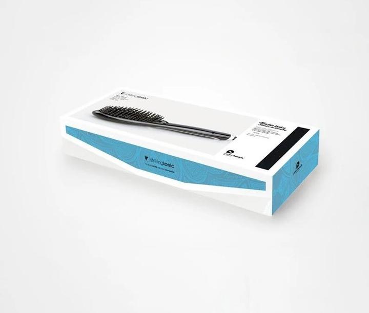 Immagine prodotto PERFECT BEAUTY Striking Ionic Pro Spazzola per capelli liscianti nera - Standard (Spazzola levigante)