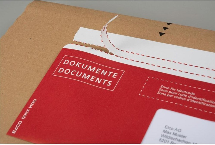 Immagine prodotto Elco Buste portadocumenti Quick Vitro carta Dokumente/Documents conformi agli standard postali (C5/6)
