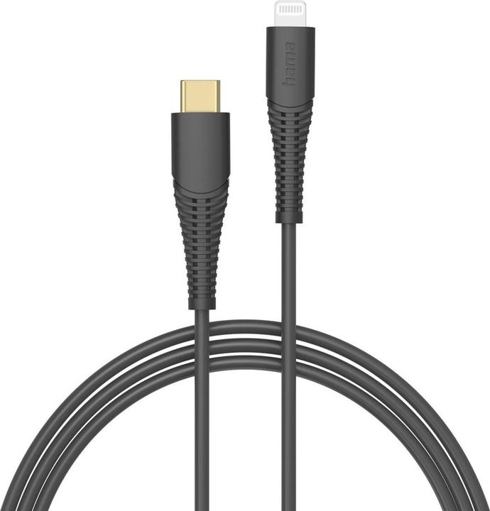 Image du produit Hama Câble USB, USB-C - Lightning, 1,5 m, noir (1.50 m, USB 2.0)