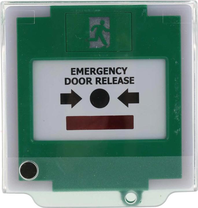 RS PRO Grün Handmelder für Notausgangsentriegelung, Knopf, Meldestelle für Notabschaltung, T 25 mm