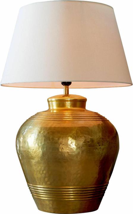 Image du produit Loberon Tischlampe Brisanta antikgold/creme (E27)