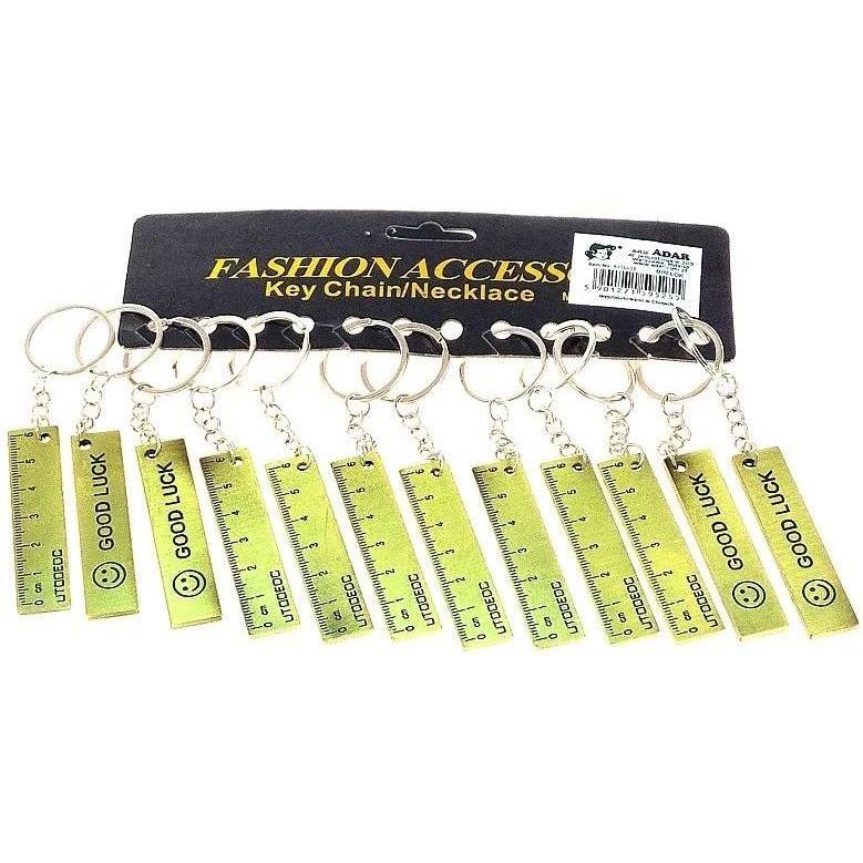 Adar, Portachiavi, Lineal Schlüsselanhänger 6,5 cm Metall (12 Stück)